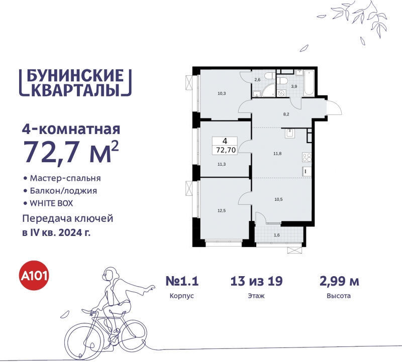 Объект по адресу Москва г, Сосенское п, Куприна пр-кт, д. 2