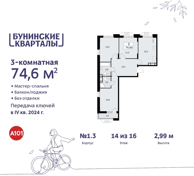 Объект по адресу Москва г, Сосенское п, Куприна пр-кт, д. 2