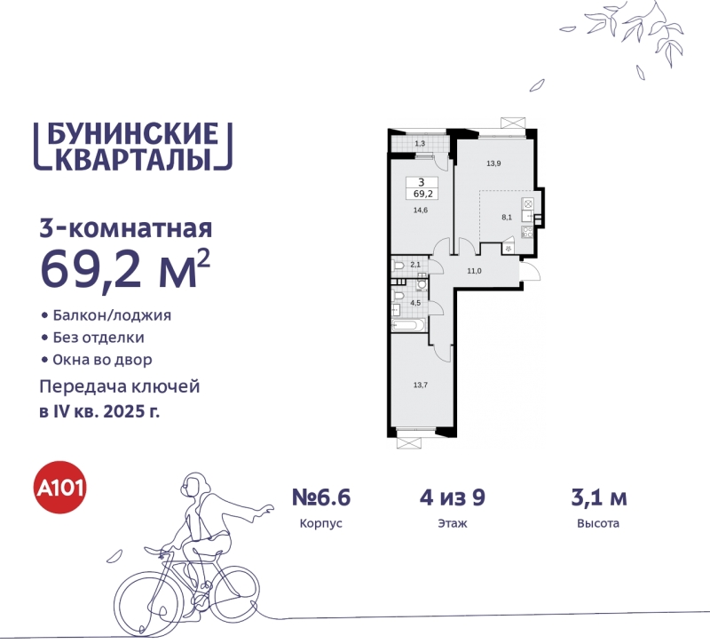 Объект по адресу Москва г, Сосенское п, Куприна пр-кт, д. 2