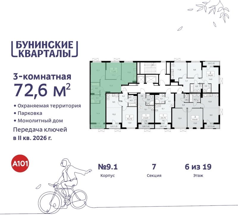 Объект по адресу Москва г, Сосенское п, Куприна пр-кт, д. 2