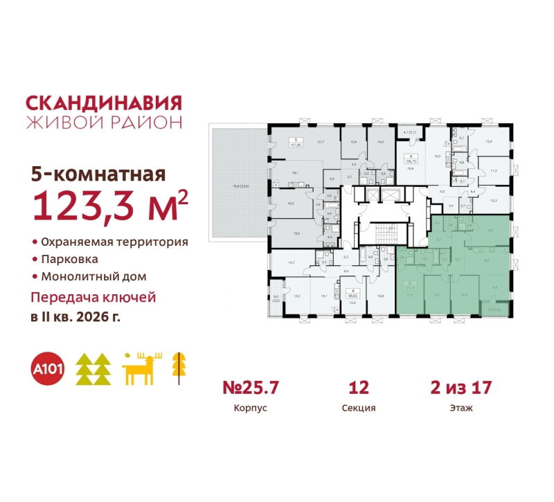 Объект по адресу Москва г, Сосенское п, Скандинавский б-р, д. 25