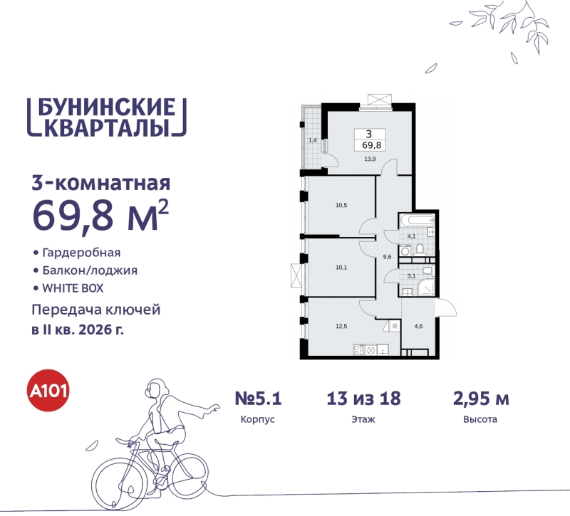 Объект по адресу Москва г, Сосенское п, Куприна пр-кт, д. 2