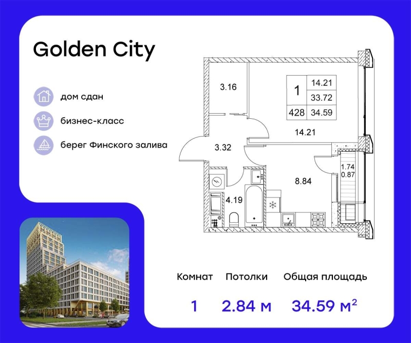 Объект по адресу Санкт-Петербург г, Челюскина ул, д. 8стр1