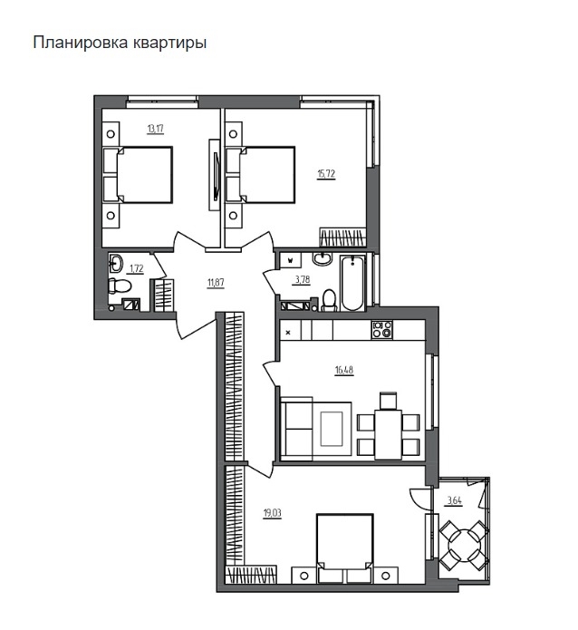 Объект по адресу Ленинградская обл, Тосненский р-н, Фёдоровское гп, Счастливая ул, д. 3к2