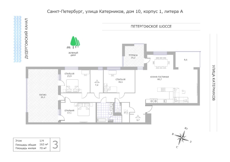 Объект по адресу Санкт-Петербург г, Катерников ул, д. 10к1