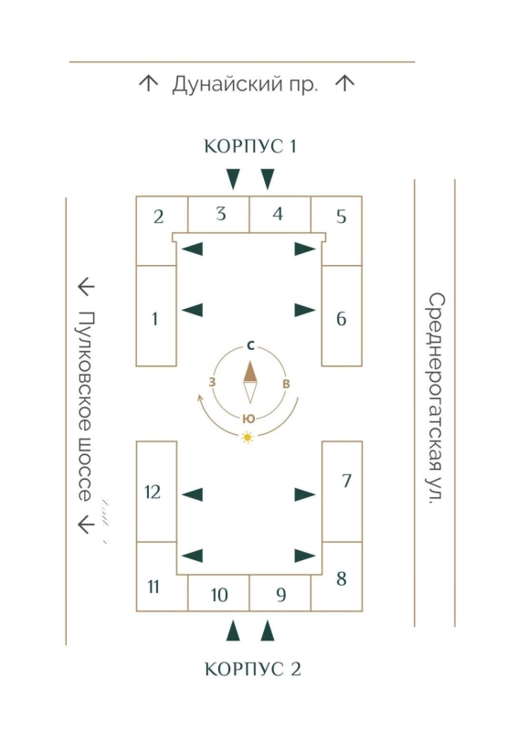 Объект по адресу Санкт-Петербург г, Среднерогатская ул, д. 11к2 стр 1