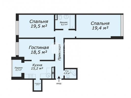 Объект по адресу Москва г, Маршала Рыбалко ул, д. 2к3