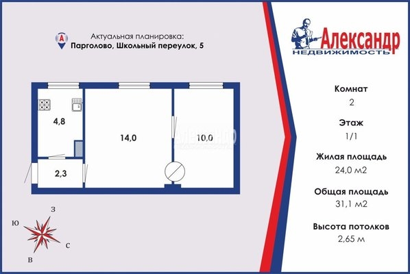 Объект по адресу Санкт-Петербург г, Парголово п, Школьный (Осиновая Роща) пер, д. 5