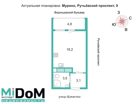 Объект по адресу Ленинградская обл, Всеволожский р-н, Ручьевский пр-кт, д. 9