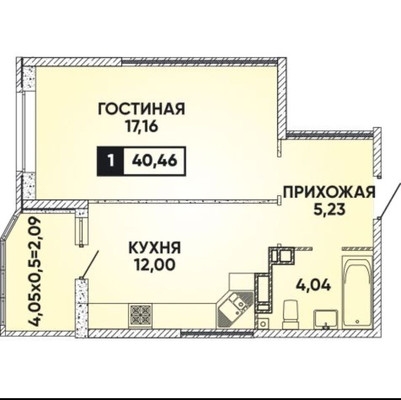 Объект по адресу Краснодарский край, им. Героя Георгия Бочарникова ул, д. 8/1