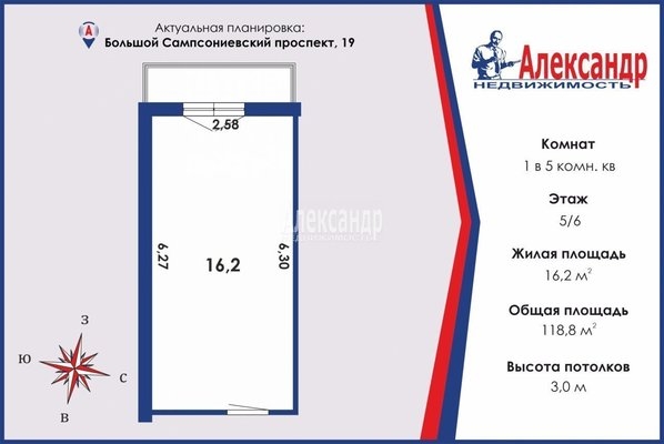 Объект по адресу Санкт-Петербург г, Большой Сампсониевский пр-кт, д. 19